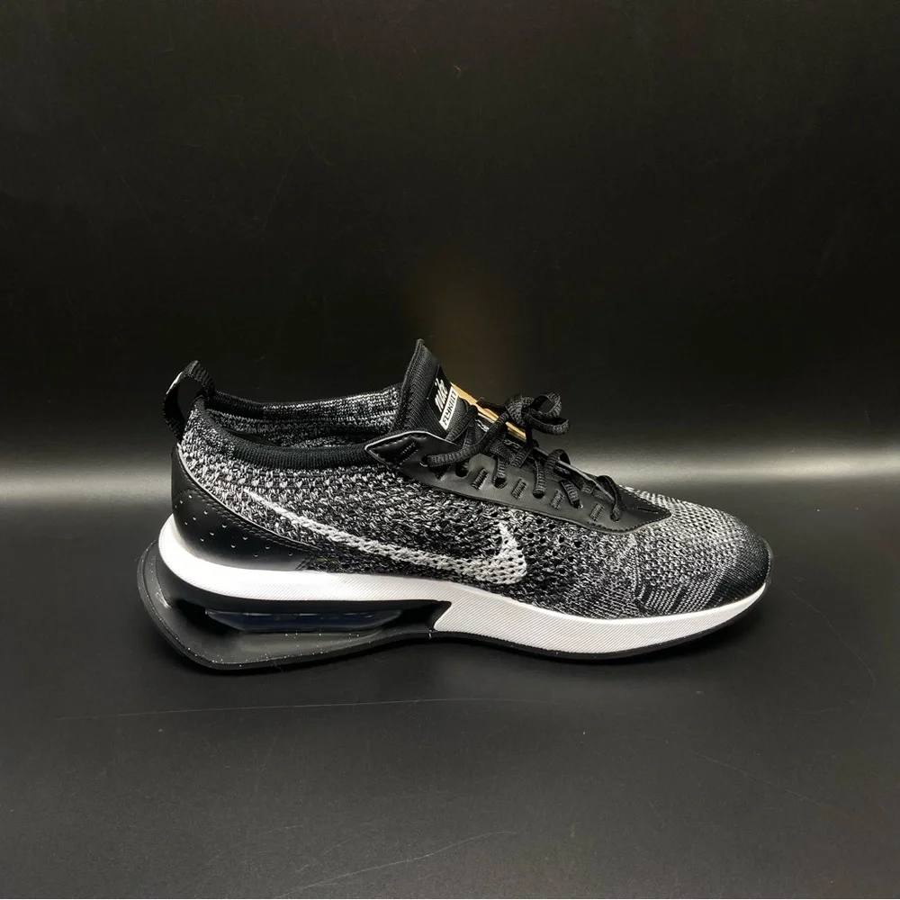 Nike‎ Air Max Flyknit Racer Black White Sneakers DM9073-001 Woman Size 7,7.5,8